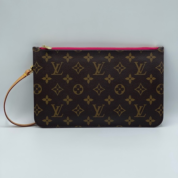 Louis Vuitton Saint Barth Neverfull Pivone Pochette Clutch Wristlet Pouch Rare - Picture 2 of 15